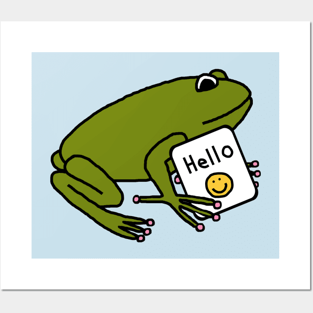 Tree Frog Says Hello Wall Art by ellenhenryart